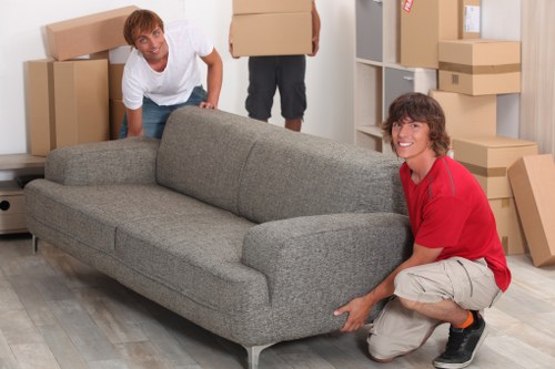 Selection of sturdy moving cartons and wrapping materials for local packing