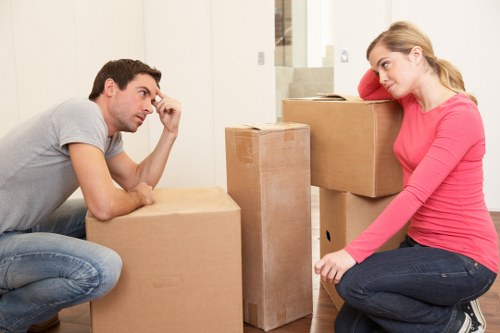 Kitchen and household items neatly arranged after unpacking service