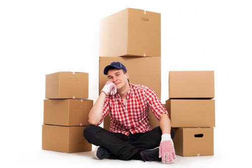 Moving day planning and furniture handling in Highbury