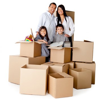 Professional moving team working on a Highbury street